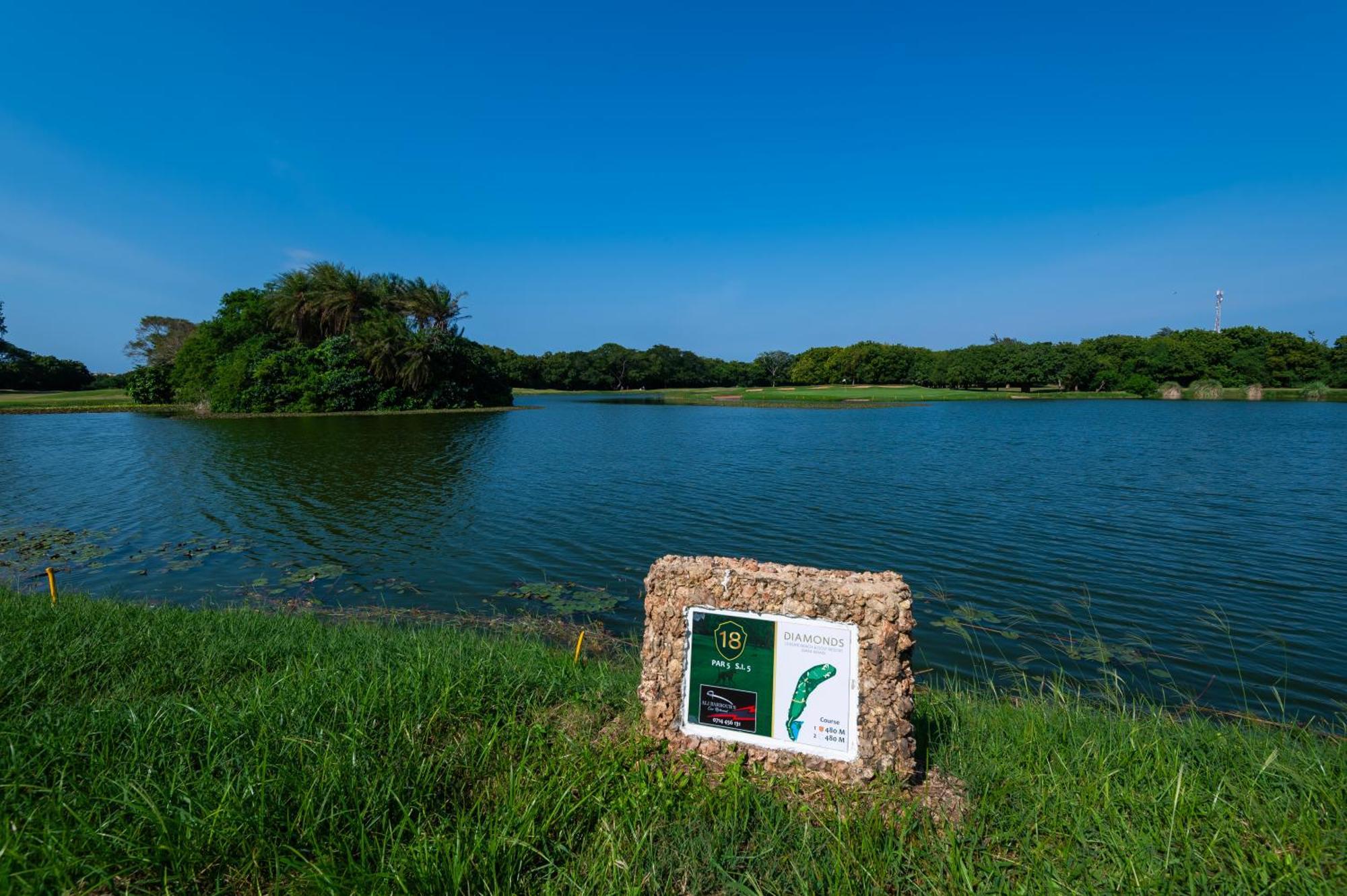 Diamonds Leisure Beach & Golf Resort Diani Beach Esterno foto Golf course at the resort